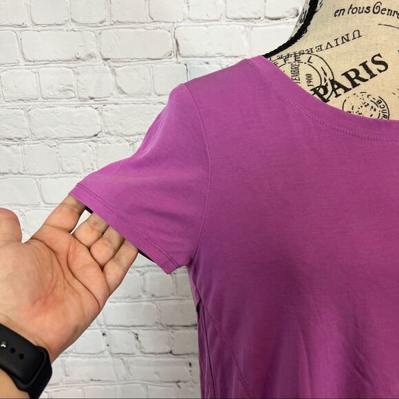 Rachel Rachel Roy Criss Cross T-shirt size small purple - Picture 4 of 9